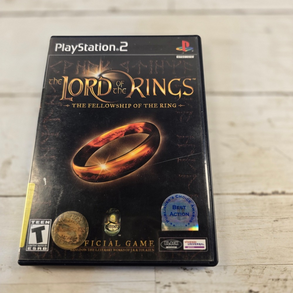 The Lord of the Rings The Fellowship of the Ring PS2 PlayStation 2 Game CIB